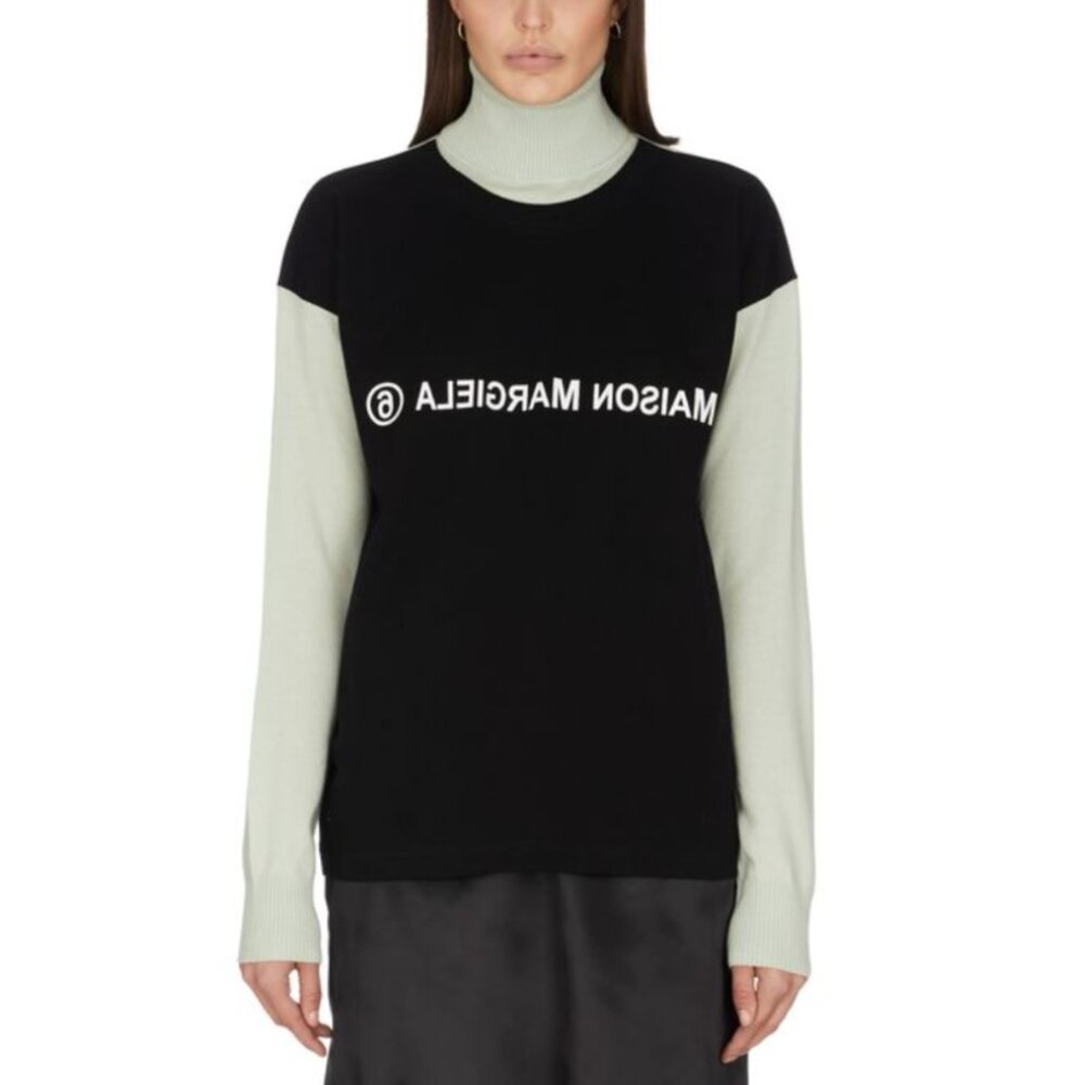 MAISON MARTIN MARGIELA LOGO TURTLENECK PULLOVER